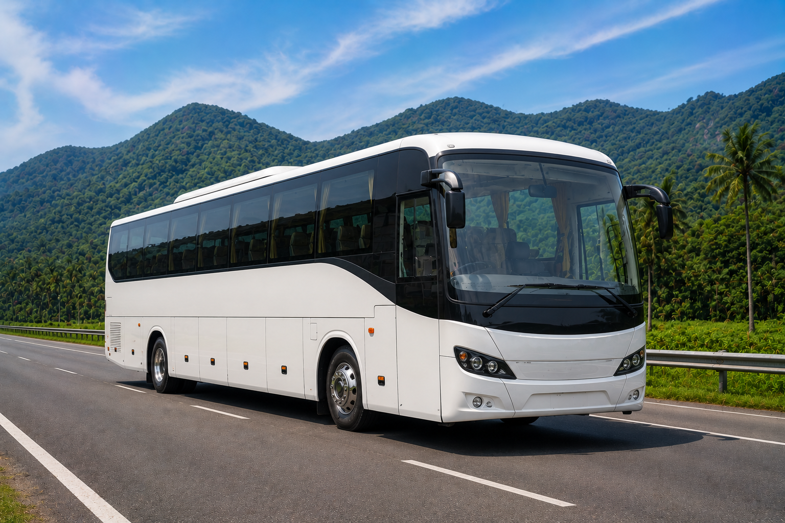 Large Luxury Coach Rental South India