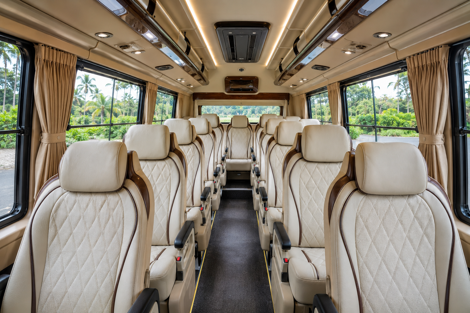 Tempo Traveller Interior