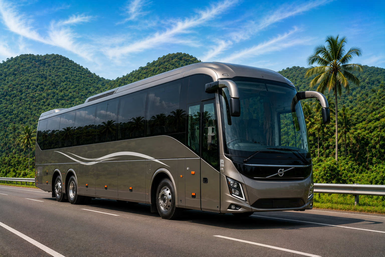 Volvo Bus Rental for Premium Group Travel Across South India